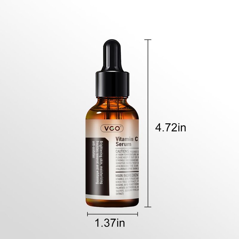 Vitamin C Serum for Face - Anti-Aging Hydration with Hyaluronic Acid & Vitamin E | 2.02oz / 60ml