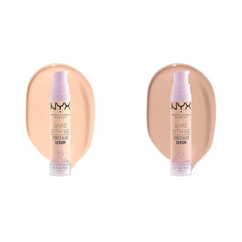 NYX Concealer Serum Bundle - Lightweight Hydrating Formula | Fair & Light Shades