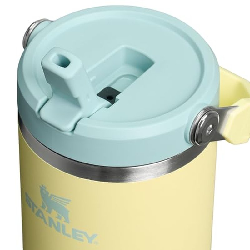 Stanley IceFlow 2.0 Flip Straw Tumbler with Handle 30 oz | Twist On Lid and Flip Up Straw | Leak Resistant Water Bottle | Insulated Stainless Steel | BPA-Free | Pomelo