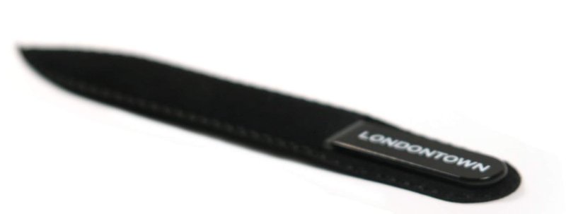 Black Glass Nail File - Durable & Gentle on Nails | 0.48 oz (Single Pack)