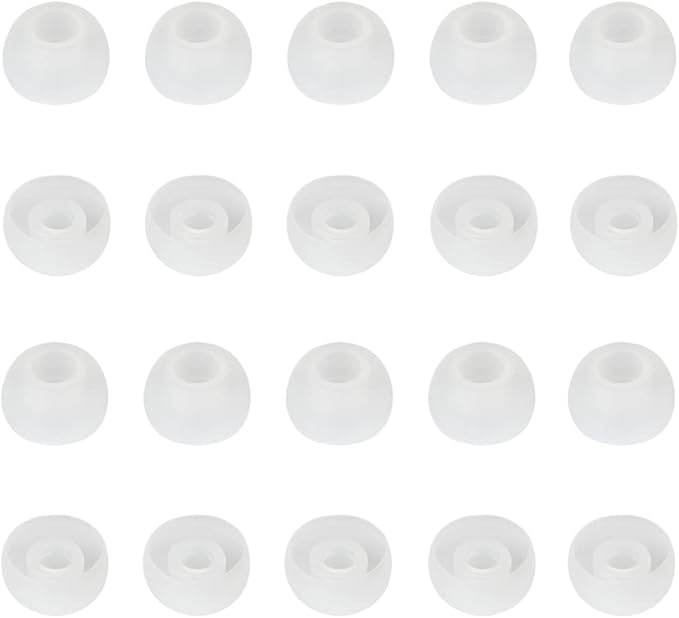 WKYMY Silicone Earbud Tips Replacement Ear Tips Earbud Cap for in- Ear Headphones Rubber Tips Eartips Large 10 Pairs