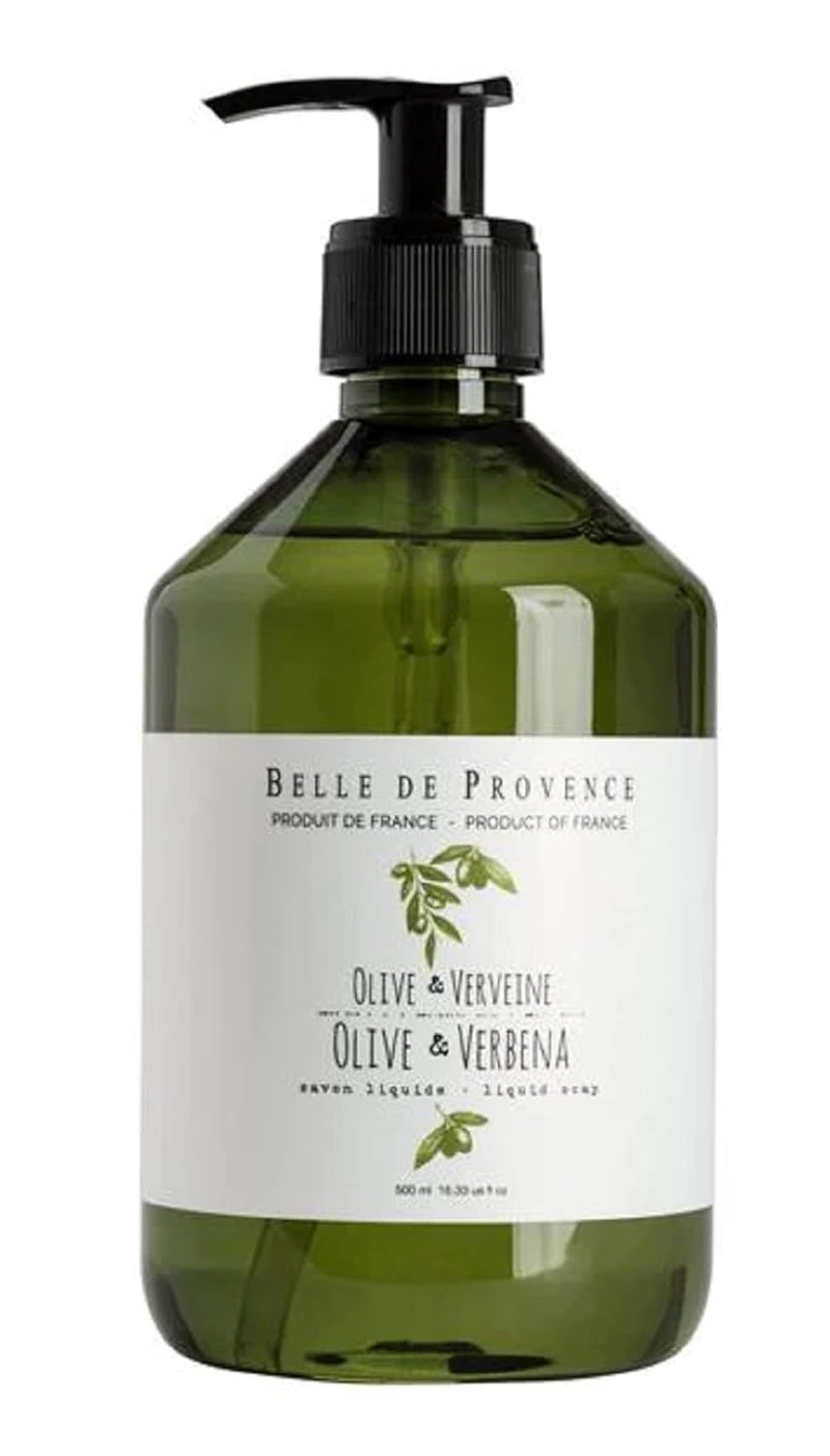 Olive & Verbena Liquid Soap - 500ml Pump Bottle for Nourishing Hand Wash