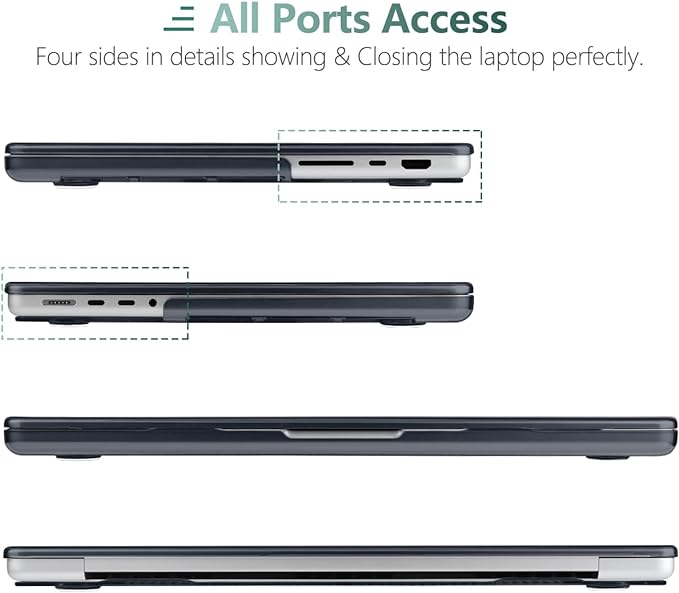 DONGKE Compatible with MacBook Pro 16 Inch Case (2026-2021 Release, M5 M4 M3 M2 M1 Pro/Max Chip), Plastic Hard Shell Cover with Keyboard Cover & Screen Protector for MacBook Pro 16", Bows & Stars