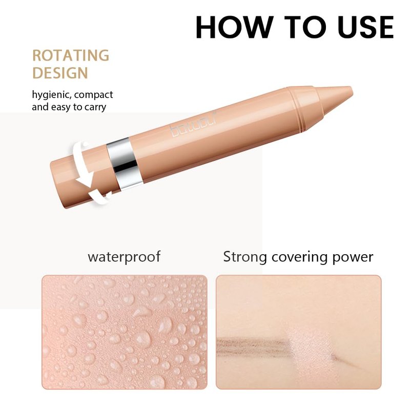 Light Beige Concealer Crayon Set - Brightening Creamy Formula for Under Eye Circles | 2pcs
