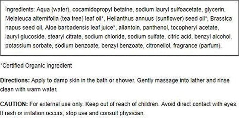 Jason Tea Tree Body Wash - Refreshing & Nourishing Formula | 1.87 lb (Pack of 2)