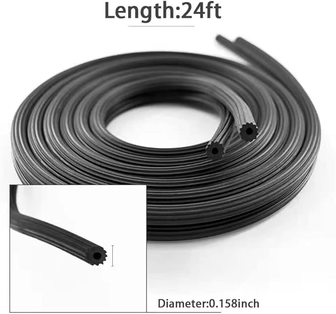 Lengtimo Fiberglass Screen Repair Kit, Black, 48" x 110", Easy to Install, Up to 5 Years Lifespan, Wide Application