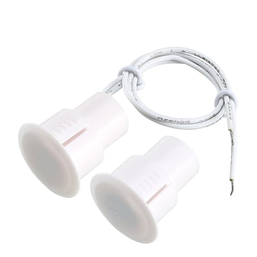 VictorsHome Magnetic Reed Switch RC-36 NC Recessed Wired Window Door Contact Sensor for Home Security and Burglar Alarm Systems 10 Pcs