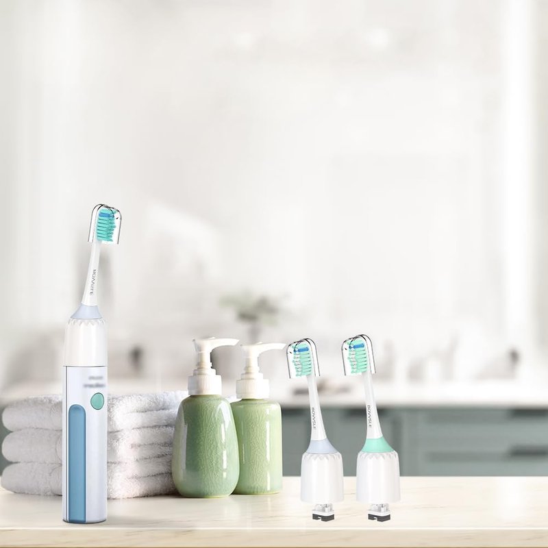 Replacement Toothbrush Heads for Philips Sonicare - E-Series & Essence Compatible | Green & White