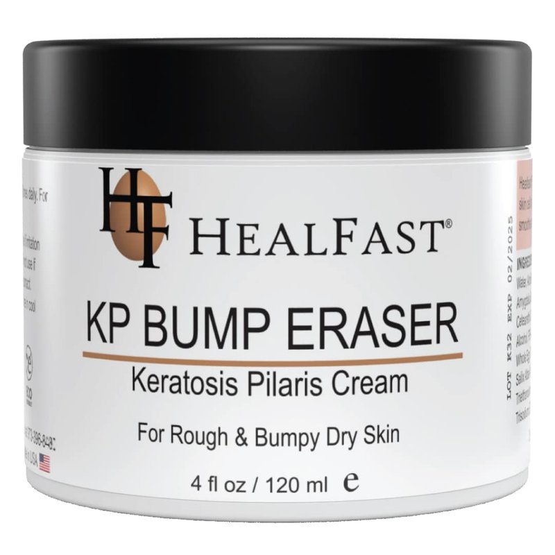 HealFast KP Bump Eraser Cream 4 Oz â Soften, Nourish Rough and Bumpy Skin with 2% BHA â Keratosis Pilaris - For All Types â No Scrubbing Required â Fragrance and Paraben Free