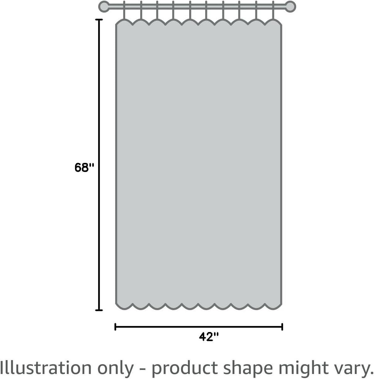 NICETOWN Blackout Curtains - Noise Reducing & Draft Blocking | 68-Inch Length, 2 Panels in Gold Brown