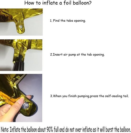 GOER Rose Gold Foil Number 9 Balloons - Huge 42 Inch Birthday Party Decorations (3 Pcs)