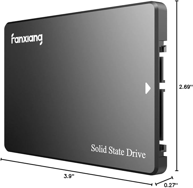 fanxiang S101 4TB SSD SATA III 6Gb/s 2.5" Internal Solid State Drive, Read Speed up to 500MB/sec, 3D NAND SLC Cache for Laptop and PC Desktops(Black)