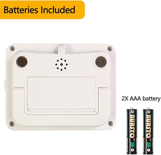 MOSTRUST Digital Dual Kitchen Timer, 2 Groups Cycle Countdown Timer, ON/Off Memory Function, Loud Volume Flashing Light Alarm with Magnetic Back, Stand, Battery Included