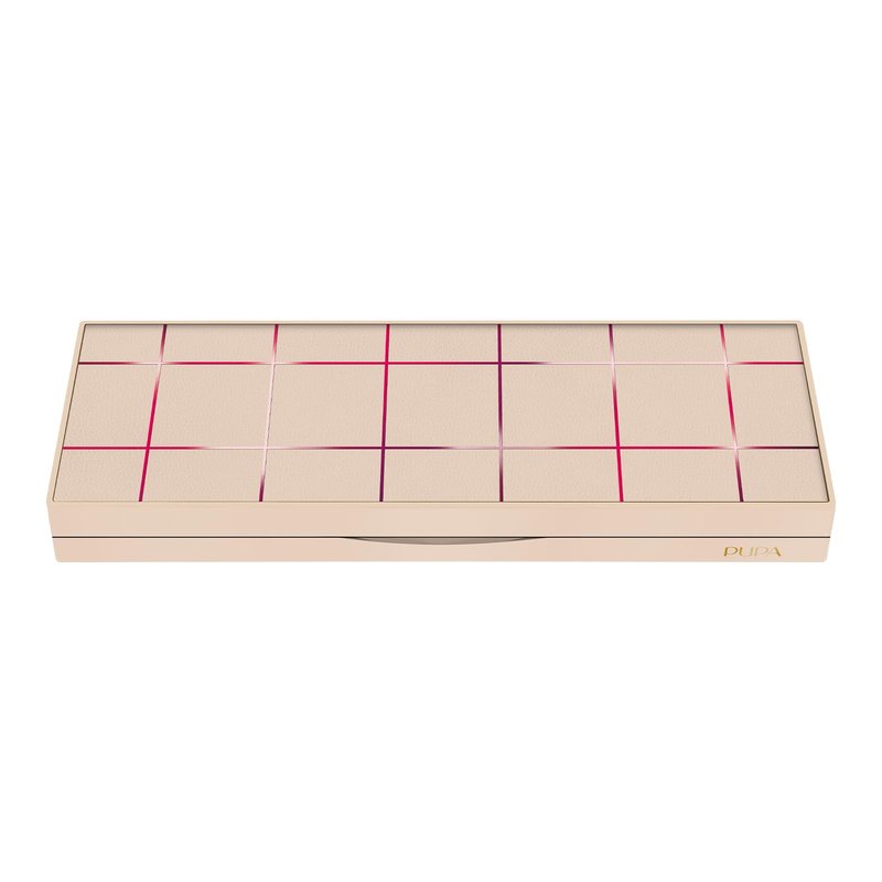 Pupa Milano Pupart S Makeup Palette, 001 Nude, 0.4 oz - Versatile Makeup Kit - Blush for Cheeks - Eyeshadow - Lip Gloss - Lip Cream - Face Makeup