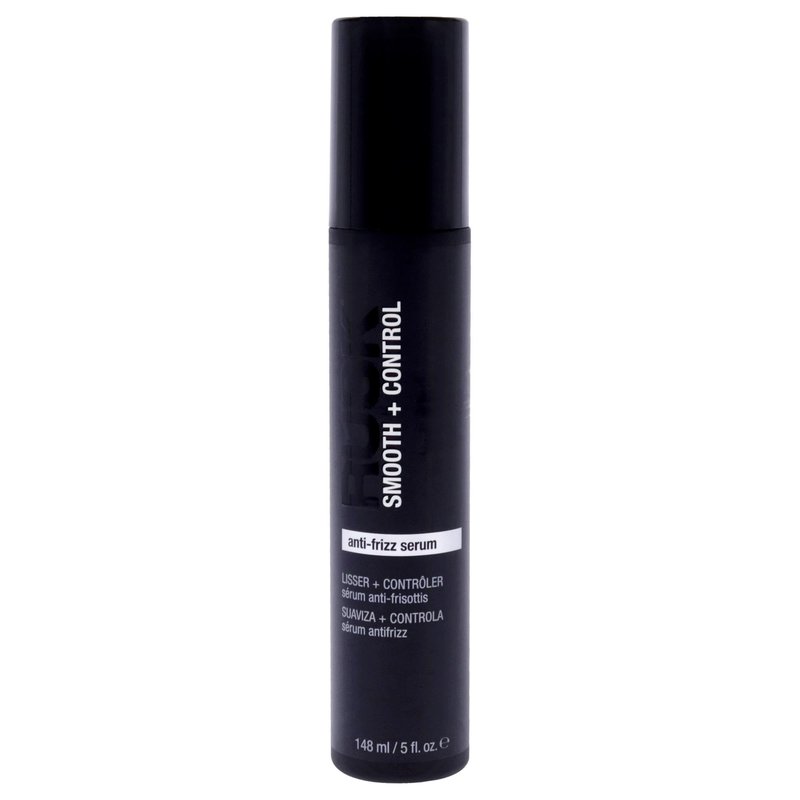 RUSK Anti-Frizz Serum, Smooth + Control, For Damp or Dry Hair, Smoothes and Prevents Frizz, 5 oz