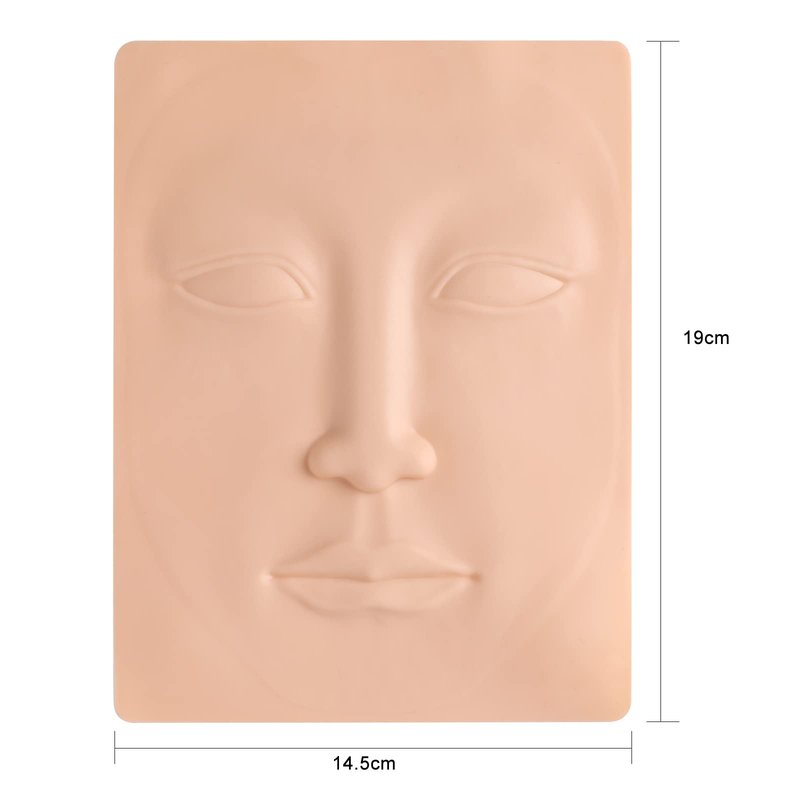 Tattoo Practice Skin 10pcs Practice Skin For Face Permanent Face Makeup Silicone Skin Tattoo Training TA535-10