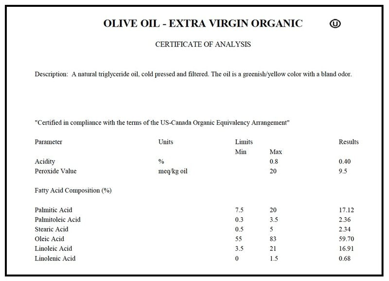 Renewalize Certified Organic Olive Oil - Dry Skin Body and Hair Moisturizer | Unrefined Extra Virgin Cold Pressed | Hot Oil Treatment