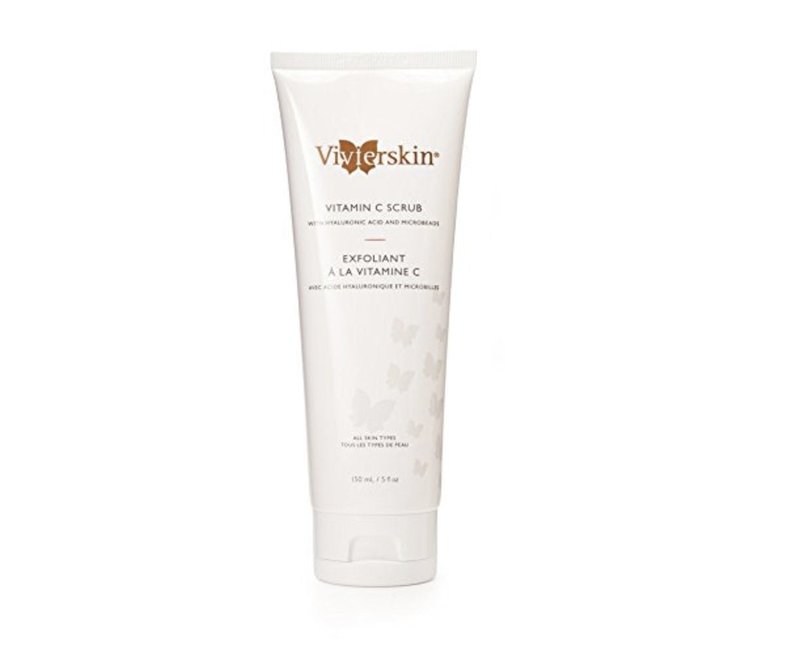 VivierSkin Vitamin C Scrub - Brightening Exfoliating Facial Cleanser | 5 Fl Oz