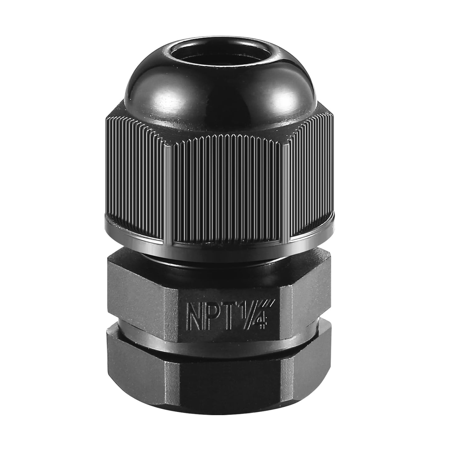 RTHIEAI 50 PCS 1/4"(4-8mm) NPT Nylon Cable Gland Joints with Gaskets, IP68 Adjustable Lock Nut Strain Relief Cord Grip Waterproof Cable Glands - UL Listed and RoHS Compliant