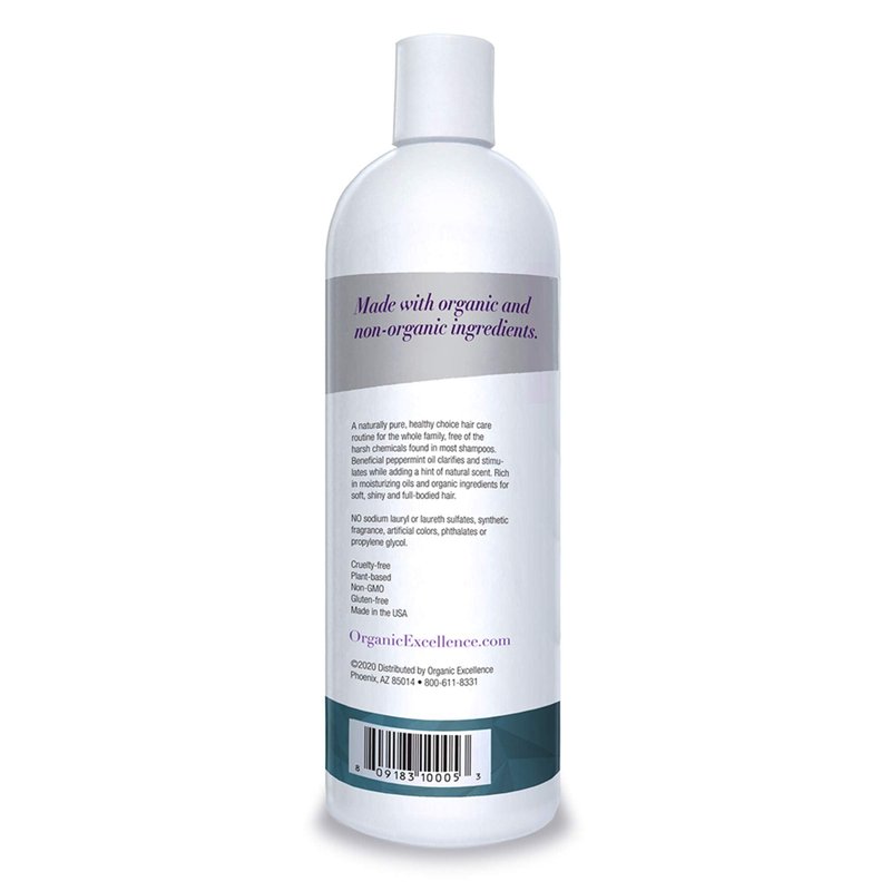 Organic Excellence Wild Mint Shampoo - 16 oz