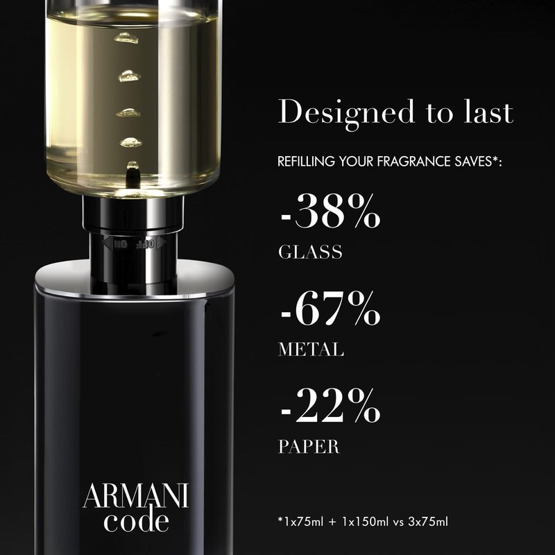 Armani Beauty Code Eau de Toilette for Men | Ambery Woody Fragrance with Citrus, Lavandin & Tonka Bean Notes