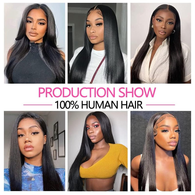 13x4 HD Lace Frontal Closure 14 Inch Straight Lace Frontal Human Hair 100% Unprocessed Brazilian Virgin Hair Ear to Ear Swiss HD Transparent Lace Closure Only Pre Plucked 1B Black