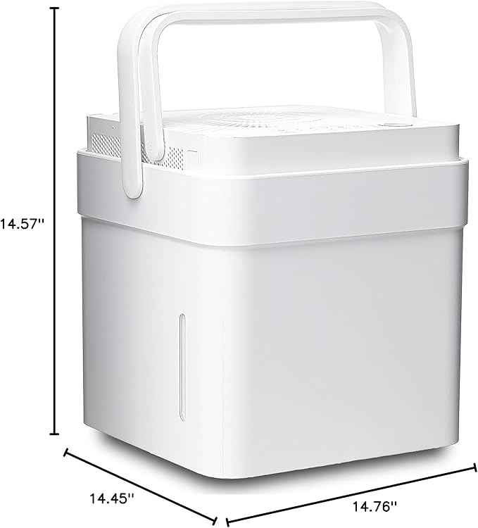 Midea Cube 50 Pint Dehumidifier for Basement and Rooms at Home for up to 4,500 Sq. Ft., Built-in Pump, Drain Hose Included, Smart Control, Works with Alexa (White), ENERGY STAR Most Efficient 2022