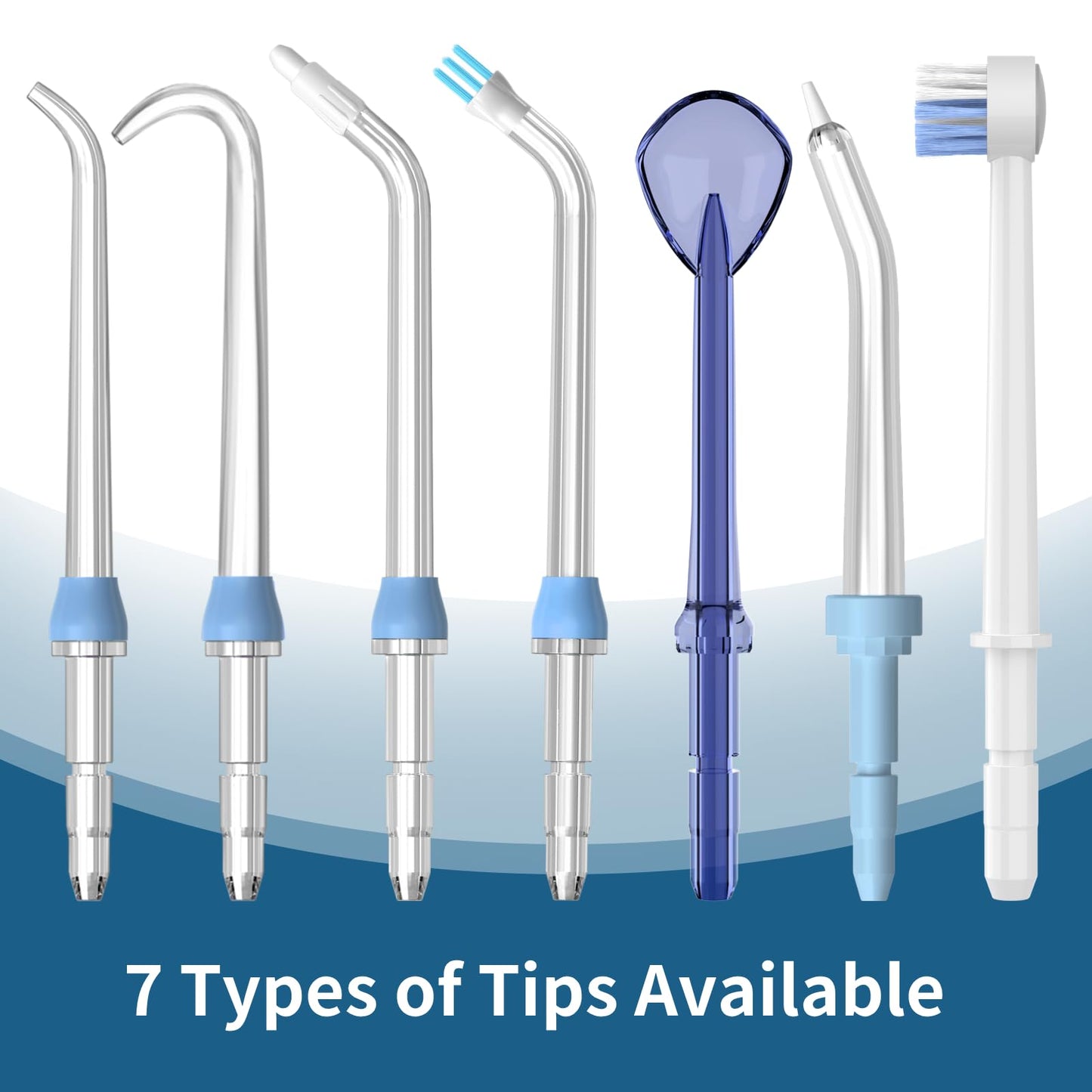 Replacement Heads for Waterpik, Replacement Picks for Water Pik Water Flosser (6 Implant Denture Tips)