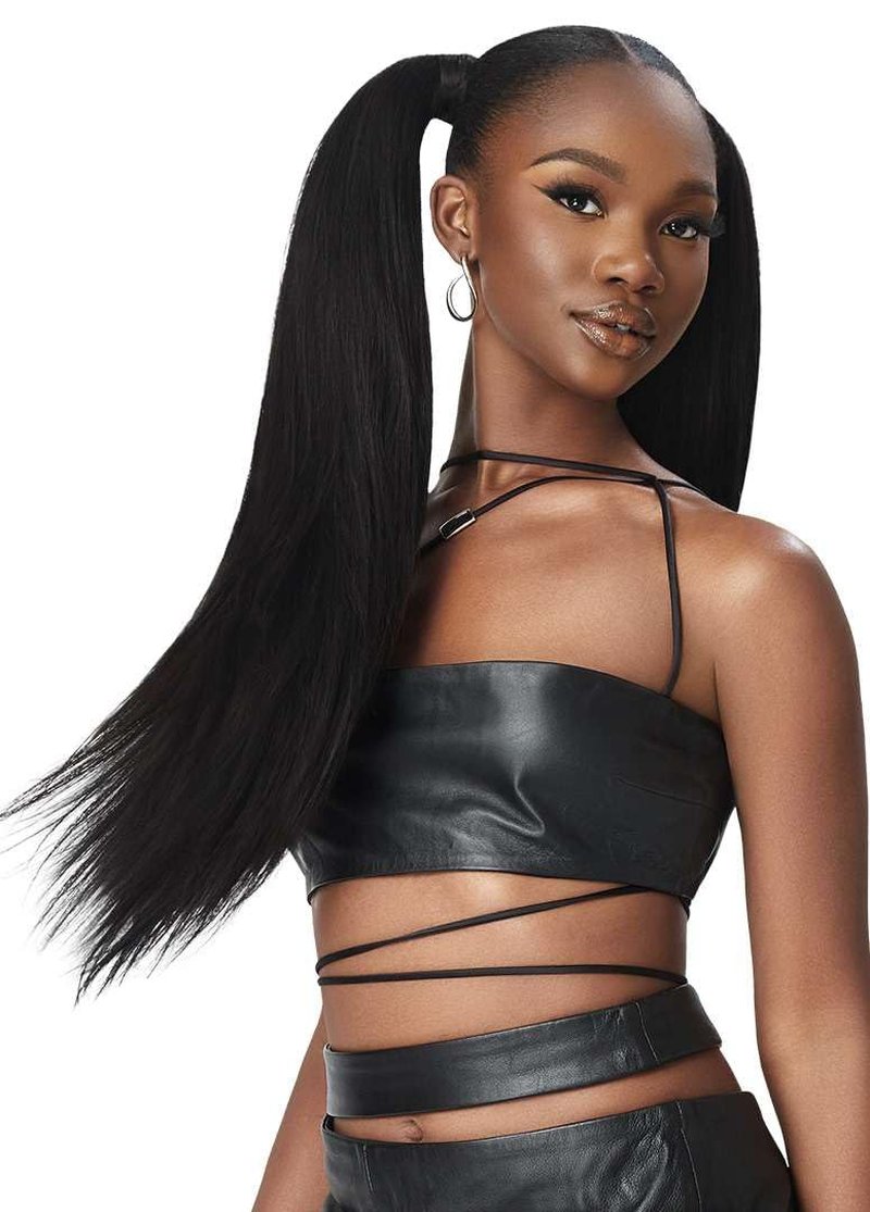 Outre 100% Human Hair Purple Pack Yaki 12" (1 Pack, OFF BLACK 1B)