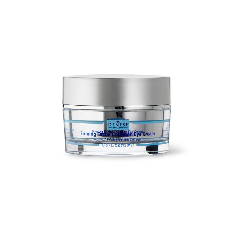 Dr. Denese SkinScience Firming Facial Collagen Eye Cream 0.5oz â Collagen, Hyaluronic Acid & Peptides for Smoother Under Eye Skin â Reduces Look of Puffiness, Dark Circles & Fine Lines â Travel Size