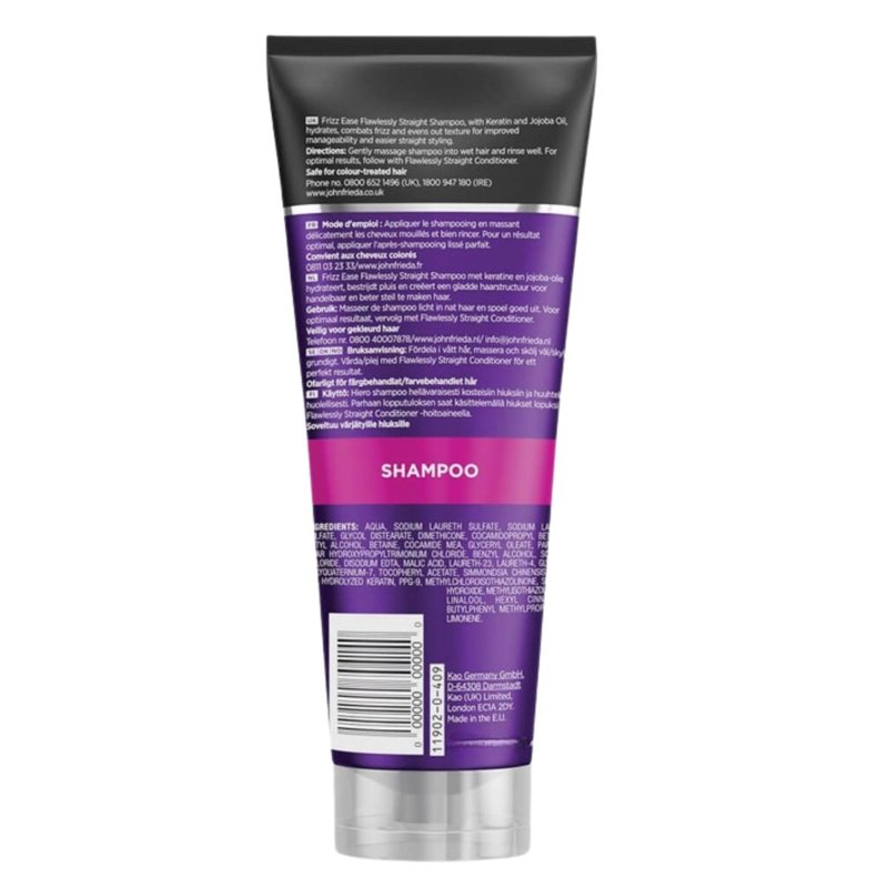 Frizz Ease Flawlessly Straight Shampoo, Keratin Infused Shampoo, for Instantly Easy Straight Styling, 8.45 Ounces