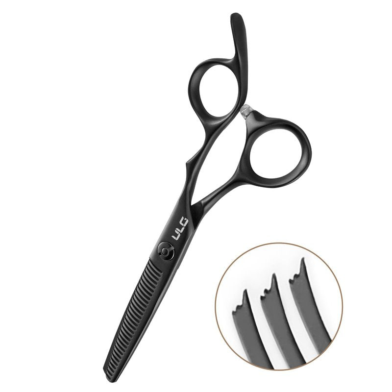 ULG Texturizing Shears – Professional Stainless Steel, 30-Teeth Thinning Scissors, Teflon Coated, Deer Tooth Blades for Precise Thinning and Layering, Ideal for Stylists and Barbers