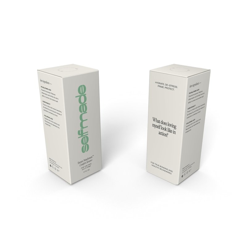 Selfmade Secure Attachment Comfort Serum – Redness-Relief & Hydrating Barrier Repair with Squalane + Hyaluronic Acid | Clinically-Tested Psychodermatology Serum for All Skin Types