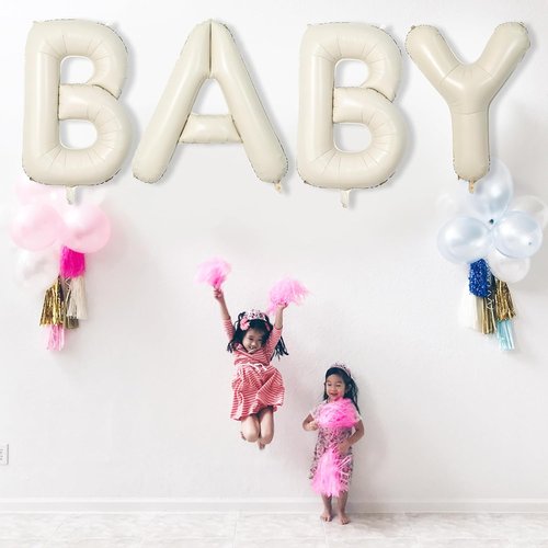Lingqiang 40 Inch Cream Letter Balloon 'Z' - Self-Inflating, Ideal for Birthday Celebrations | 2 Pack