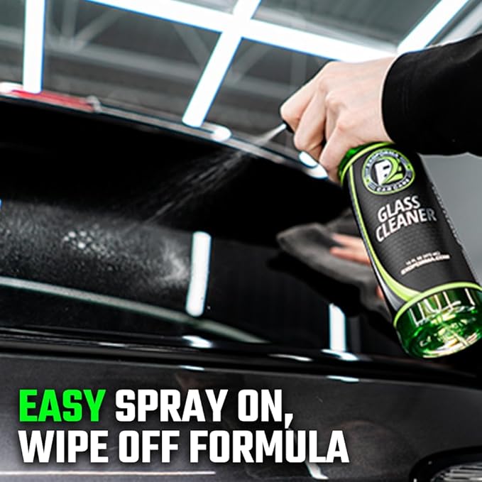 ExoForma Glass Cleaner - Streak Free Window & Glass Cleaner | Crystal Clear Finish | Safe On Window Tint, Nav Screes, Mirrors & More | 16 oz