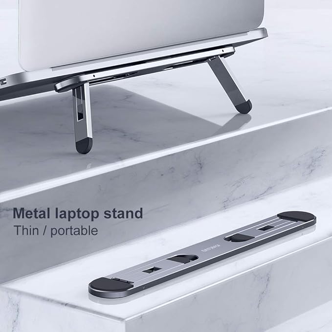 nediea Laptop Stand for Desk,Laptop Cooling Stand,Keyboard Riser, Ergonomic Laptops Elevator for Desk, Laptop Riser Compatible with MacBook Air Pro, with Dell, with HP, More 10-15.6” Laptops