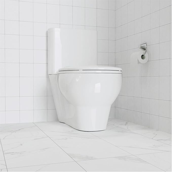 Commercial Round Toilet Seat 17" â Soft Close, Quick-Release & Attach Hinges, Grip-Tight Bumpers, Durable Mark-Resistant Plastic, Easy Install & Clean, White â Color: White 17" Round PP