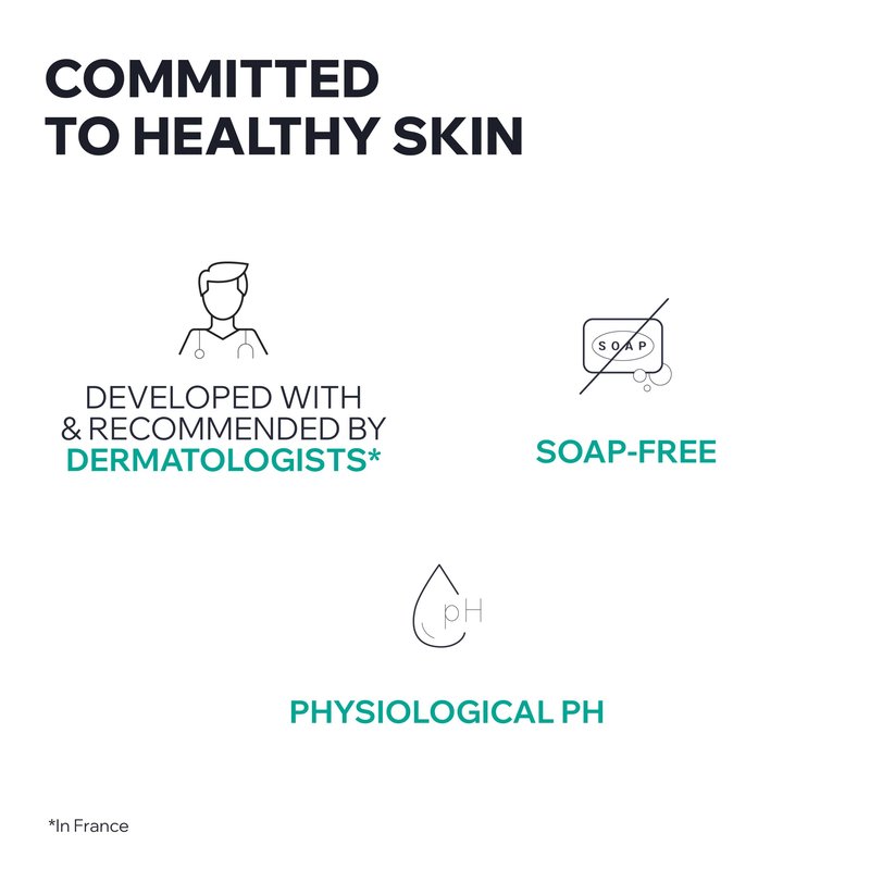 Uriage Hyseac Imperfections Cleansing Gel Face & Body, Suitable for Back Acne, Gently Cleanses & Purifies, Eliminates Excess Sebum, Combination to Oily Skin, Soap-free, Physiological pH