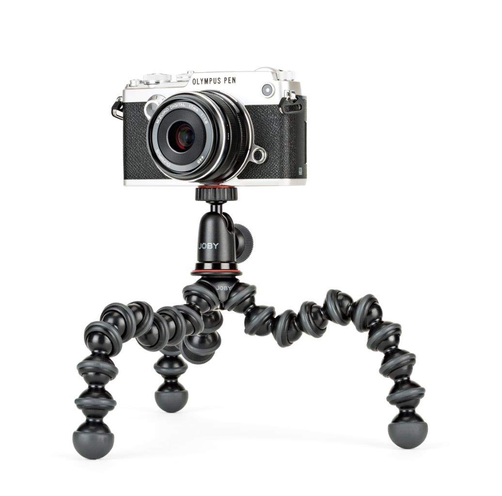 Joby GorillaPod Compact Tripod Kit with Ballhead for Mirrorless Cameras up to 2.2 lbs. Black/Charcoal.