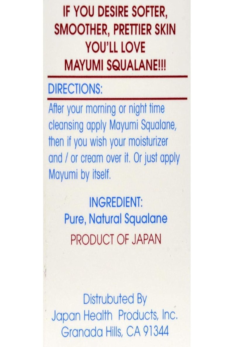 Squalane Skin Oil - Hydrating Facial Oil for Glowing Skin | 2.17 fl oz