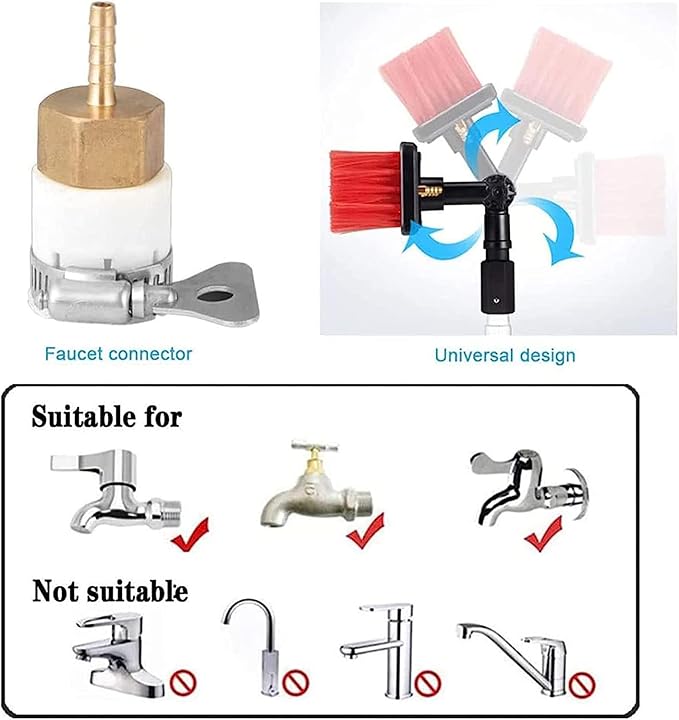Window Cleaning Water Fed Poles Roof Cleaning Tools,12-36 Foot Window Cleaning Water Fed Poles,Cleaning Tool for Window Glass, Solar Panel,10.8m/36FT
