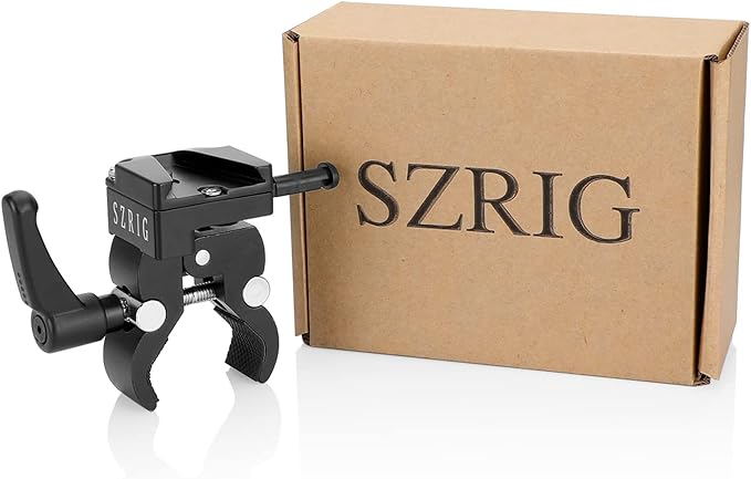SZRIG Crab Clamp with Universal V-Lock Mount Quick Release Adapter for DSLR Camera Battery Accessory