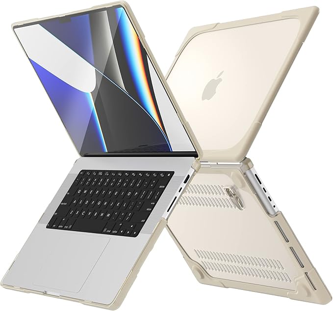 Batianda FlexStand Case for MacBook Pro 16 inch M5 M4 M3 M2 Pro Max, Khaki