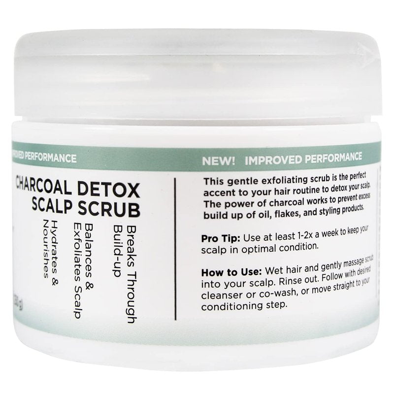 Unwash Charcoal Detox Scalp Scrub - Detoxify, Exfoliate, & Rebalance Hair & Scalp, Removes Build-Up, For Dry, Itchy Scalps Paraben Free, 8.82 oz