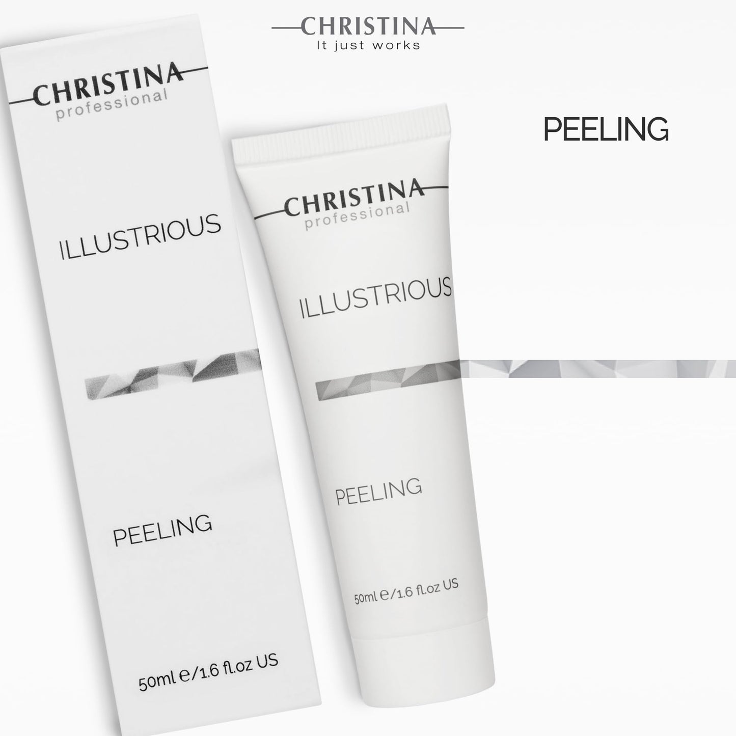 Christina Illustrious Face Peeling Gel | Experience Gentle Exfoliation and Skin Renewal | Formulated with AHA + BHA (Glycolic, Lactic & Salicylic Acids) | For All Skin Types 50ml / 1.7 fl.oz