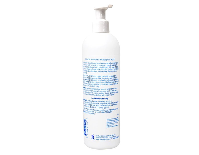 Vanicream Conditioner for Sensitive Skin, Free of Dyes, Fragrance, Lanolin, Parabens and Formaldehyde Releasers, Dermatologist Tested, 12 fl oz (Pack of 3)