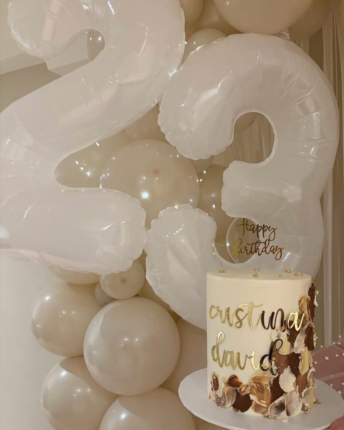 Translucent Number 11 Balloon - 40 Inch White Birthday Decoration for 11th Year Party Supplies