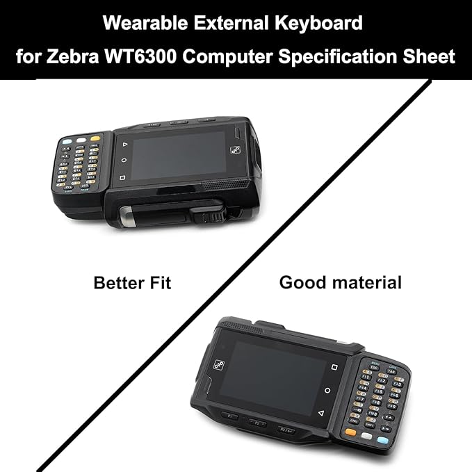 Kaibintex WT6300 Wearable External Keyboard for Zebra WT6300 Computer Specification Sheet - Scanner Housing - WT6X Series Keypad Assembly (Include Alphanumeric and Function),P/N:KYPD-WT6XANFASM-01