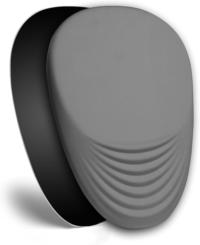 LSLXDCLJ Ergonomic Mouse Pad with Wrist Rest Support,Mousepad Relief Carpal Tunnel Pain, Entire Memory Foam Mouse Pad with Non-Slip PU Base, Wireless Mouse Pad, Gray