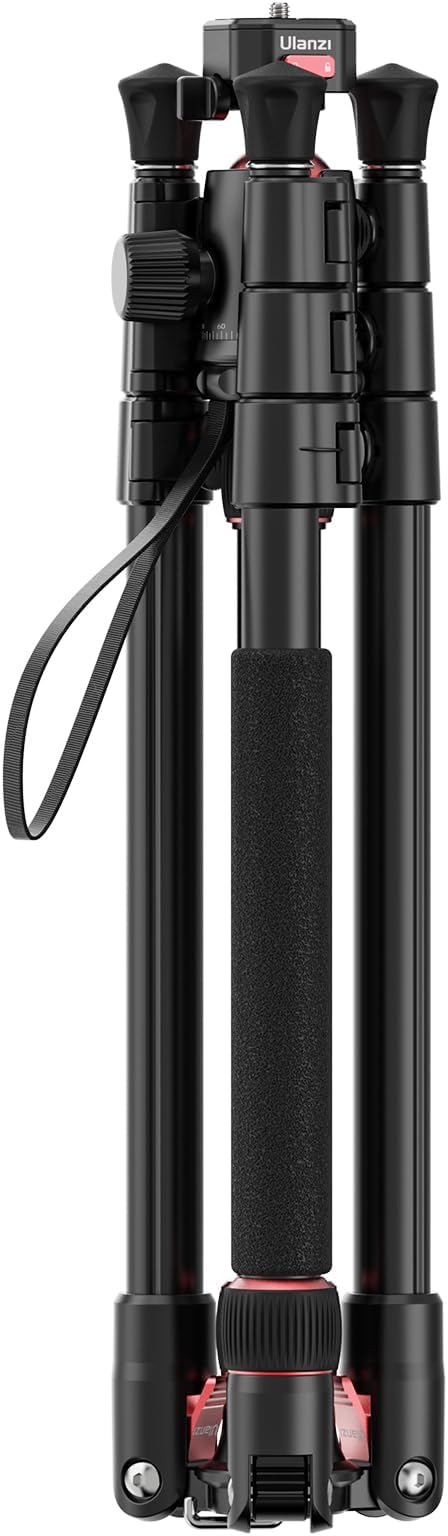 ULANZI TT31 72.4" Claw Quick Release Aluminum Camera Tripod & Monopod, Panorama 360° Ball Head Detachable w 180°Revertible Legs, Up Load 8.82lb, for Sony/Canon/Nikon/Fujifilm and More